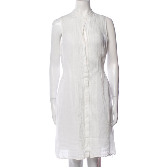 Theory women’s mock neck mini white dress 6 L43-11 - Picture 1 of 9